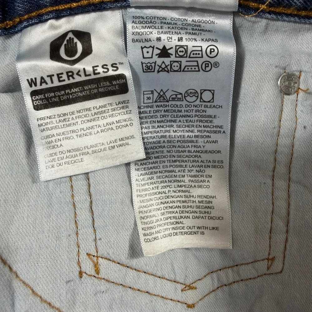 Levi's 516 Slim Straight Jeans Mens 34x34 Blue Denim Classic‎ Aesthetic NWT